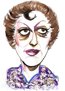 タチアナトロヤノス-アメリカのメゾソプラノの色の似顔絵、1938年-1993年 作： Neale Osborne